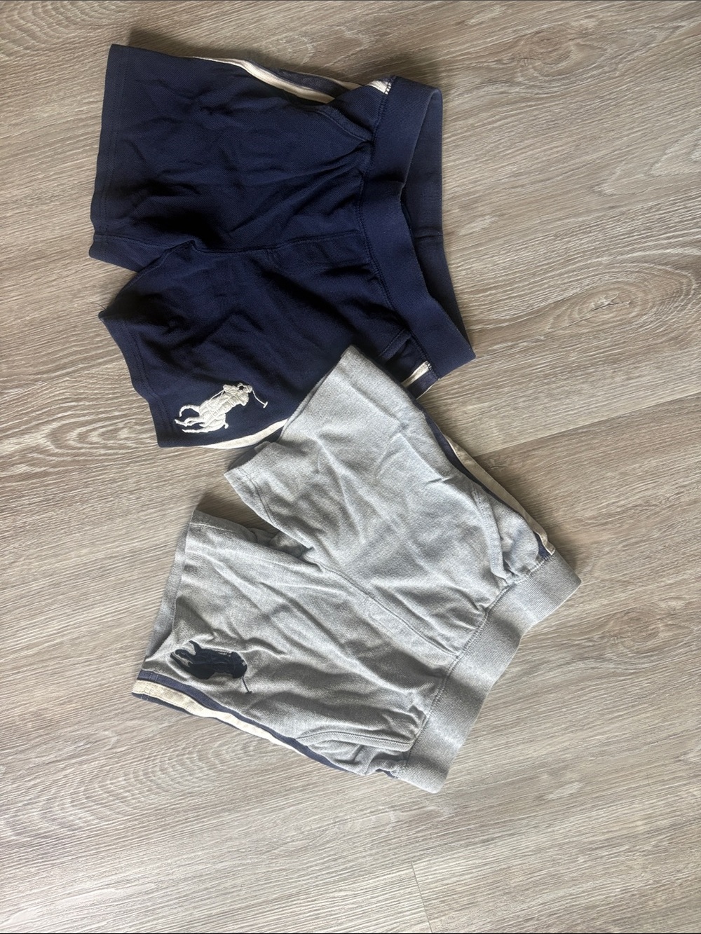 Ralph Lauren Boys Knit Shorts - Navy and Gray Set